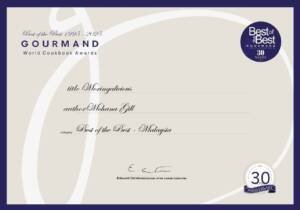 2025 - Moringalicious: Gourmand Best of the Best in the World  30 Years (1995 - 2025) - Malaysia
